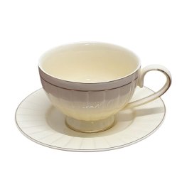 Set Ceasca si Farfurie Portelan, LUNA, 200 ml