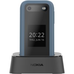 Telefon mobil Nokia 2660 Flip + Stand, Dual SIM, 4G, Albastru