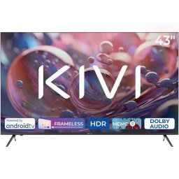 Televizor KIVI LED 43U760QB, 109 cm, Smart Android TV, 4K Ultra HD, Clasa F