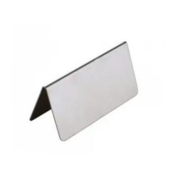 Placuta inox inscriptionabila pentru masa 10x6 cm