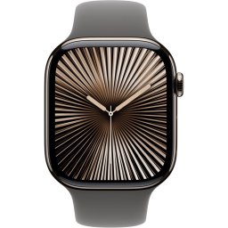 Smartwatch Watch 10 GPS + Cellular, Carcasa Titanium Natural 46mm, Stone grey Sport Band M/L