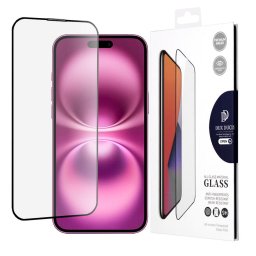 Folie protecție ecran din Sticlă securizată - compatibil cu Apple iPhone 16 Plus - culoare Negru