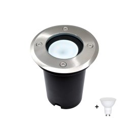 Corp de iluminat LED de exterior pentru căi de acces 1xGU10/6W/230V IP67 crom mat