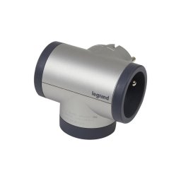 Multipriză pivotantă Legrand 049439 2Z tip E + USB-A + USB-C argintiu/negru
