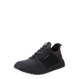 bugatti Sneaker low 'Java II' gri / roșu orange / negru