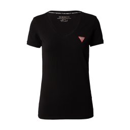 GUESS Tricou gri deschis / roșu / negru