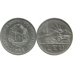 Romania 1966 - 1 leu, circulata