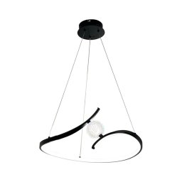 Lustră LED pe cablu PERLA LED/34W/230V negru
