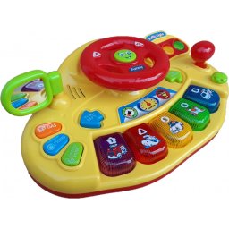 Volan Educational, MalPlay, cu Pian, Semnalizari, Oglinda, Semafor, Schimbator Viteza