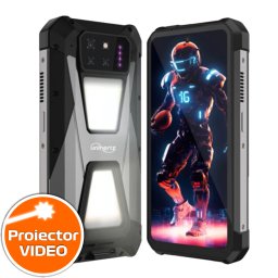 Telefon mobil Unihertz 8849 Tank 3S , 5G, Proiector video DLP 100 Lumeni, 24GB RAM (12GB + 12GB extensibili), 256GB ROM, 6.79 2.4K FHD+ 120Hz, Android 14, 64MP Night Vision, 15600mAh, Dual SIM