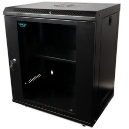 Cabinet 19" 12U 500x450mm Flatpack montare perete, Spacer SPCW-12U-450-BK-02