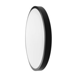 Plafonieră LED 36W, Cip SAMSUNG, 4000K, Rotundă, Ramă Neagră, IP44