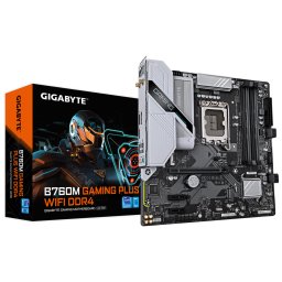 Placa de baza B760M Gaming Plus WIFI DDR4, Intel B760, Socket 1700, mATX, Gri