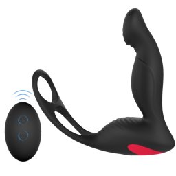 Vibrator Langer Ring Remote Black