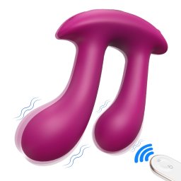 Vibrator Double Musical Note Remote Red