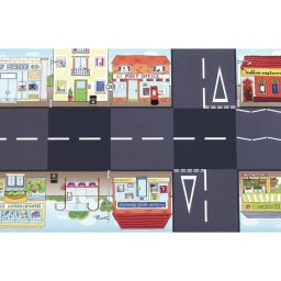 Covoraș cu tematică urbană pentru roboții Bee-Bot / Blue-Bot