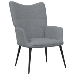 Scaun de relaxare, gri deschis, material textil GartenMobel Dekor