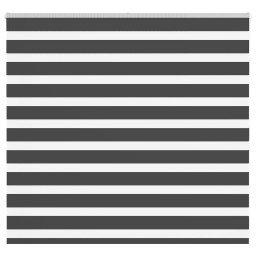 Jaluzea tip zebra neagra latime tesatura 160,9 cm poliester GartenMobel Dekor