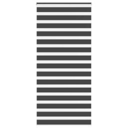 Jaluzea tip zebra neagra latime tesatura 100,9 cm poliester GartenMobel Dekor