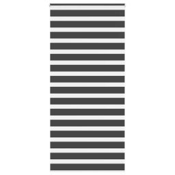 Jaluzea tip zebra neagra latime tesatura 110,9 cm poliester GartenMobel Dekor