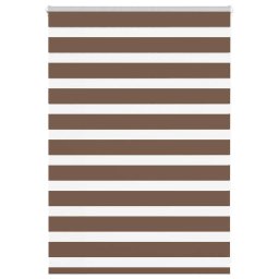 Jaluzea tip zebra maro latime tesatura 110,9 cm poliester GartenMobel Dekor