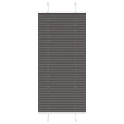 Jaluza plisata negru 55x100 cm Latime tesatura 54,4cm poliester GartenMobel Dekor