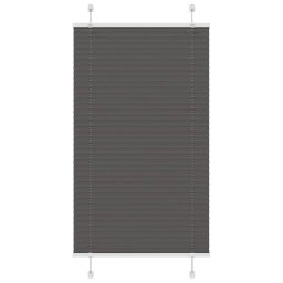 Jaluza plisata negru 75x100cm Latime tesatura 74,4 cm poliester GartenMobel Dekor