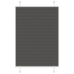 Jaluza plisata negru 85x100cm Latime tesatura 84,4 cm poliester GartenMobel Dekor