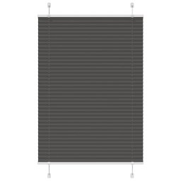 Jaluza plisata negru 100x100cm Latime tesatura 99,4cm poliester GartenMobel Dekor