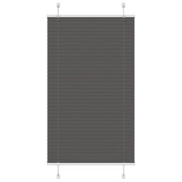 Jaluza plisata negru 70x150 cm Latime tesatura 69,4cm poliester GartenMobel Dekor