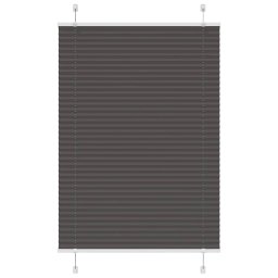 Jaluza plisata negru 100x150cm Latime tesatura 99,4cm poliester GartenMobel Dekor