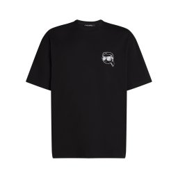 Karl Lagerfeld Tricou 'IKON' negru / alb
