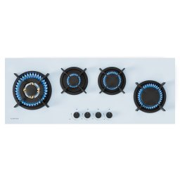 Klarstein Plită pe gaz Goldflame 4 Slim, 4 arzătoare, pentru gaz lichid sau natural (CP11-KL-GF-90Slm-Wh)