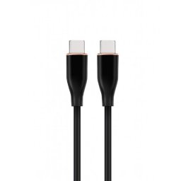 Cablu silicon USB 2.0 type C T-T 1.5m Negru, Gembird CC-USB2S-CMCM-1.5M-BK