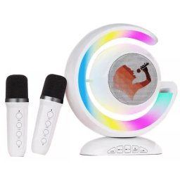 Boxa karaoke cu 2 microfoane wireless Bluetooth USB MI