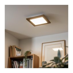 Eglo - Panou LED SALOBRENA 2, 16W, 230V, maro, dimabil