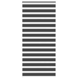 Jaluzea tip zebra neagra latime tesatura 90,9 cm poliester GartenMobel Dekor