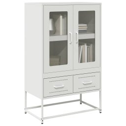 Dulap înalt, alb, 68x39x111,5 cm, otel GartenMobel Dekor