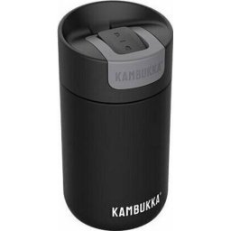 Kambukka Olympus Negru, 300ml, Otel inoxidabil,Mentinerea calda/ rece a bauturilor,Protecție anti-alunecare la bază
