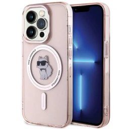 Husa Karl Lagerfeld IML Choupette MagSafe - Husă telefon - compatibil cu Apple iPhone 15 Pro - MagSafe - culoare Roz