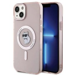 Husa Karl Lagerfeld IML Choupette MagSafe case for iPhone 15 Plus - pink