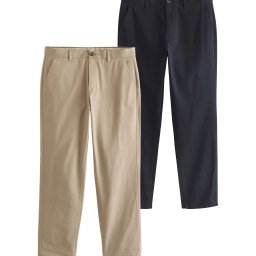 Next Pantaloni eleganți bej / bleumarin
