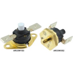 Termostat bimetalic M5,resetare manuală, 250VAC 16A 90° AR33W3S2-90