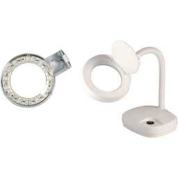 Lampă de masă bifocala cu lupă 3 + 8 dpt diametru 80mm Iluminare: LED LUP-19-LED