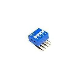 Întrerupător: DIP-SWITCH Număr secţiuni:4 ON-OFF 0,05A/12VDC DSK-04
