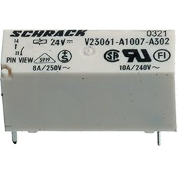Releu: electromagnetic SPST-NO Ubobină:24VDC 8A/240VAC 8A V23061A1007A302