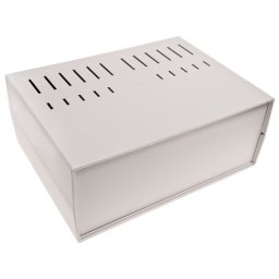 Carcasă cu panou ventilată X:294mm Y:217mm Z:120mm gri Z-39/J