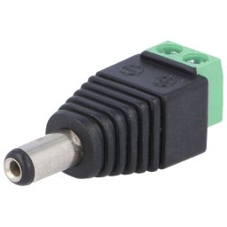 Mufă alimentare DC mamă 5,5/2,1mm 5,5mm 2,1mm 12mm drept PC-2.1-TB