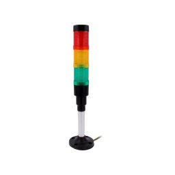 Semnalizator: coloană lumină continuă Ualim:230VAC LED 40mm HBJD-40D3RYG230B