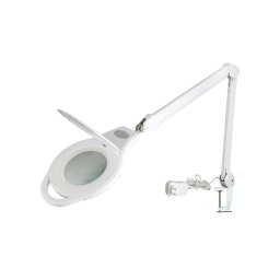 Lupa cu iluminare Lampa de masa (prindere clemă) lupa rotundă 5 dioptrii SMD LED (96x) alb reglabil L-5DP-LED-96-REG